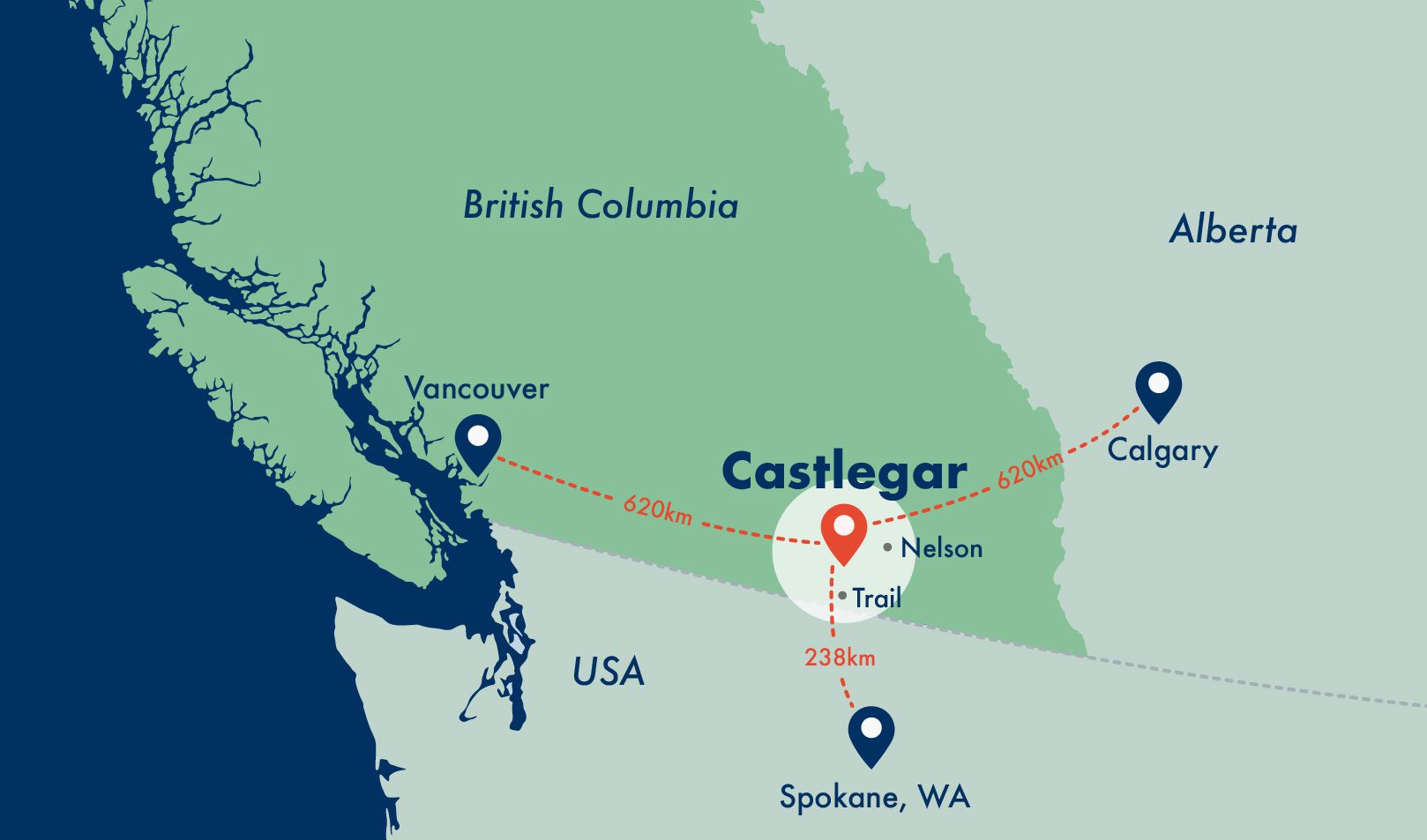 Family-Physician-Opportunites-in-Castlegar-BC-Map